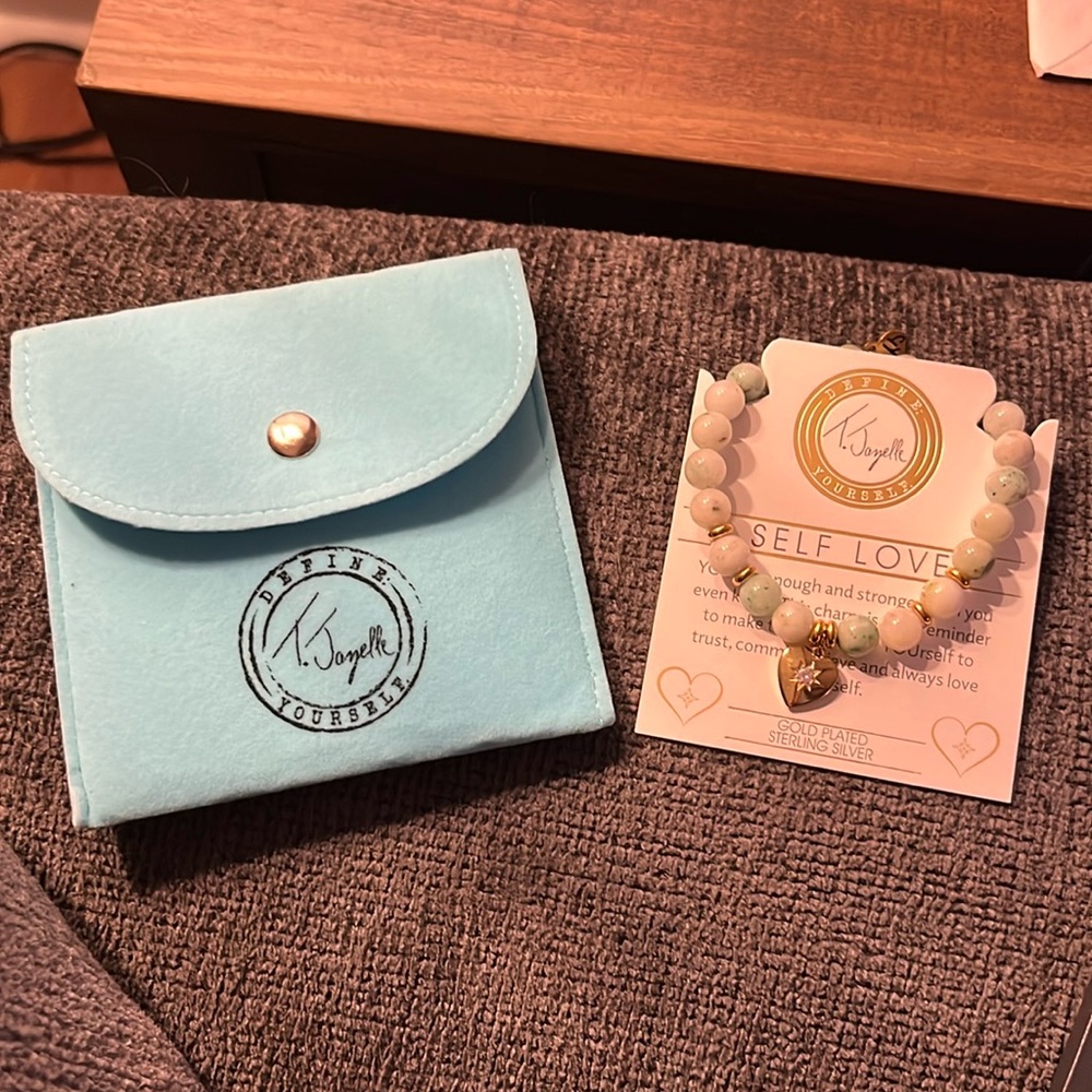 NWT T. Jazelle Self Love Gold Charm Bracelet